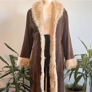 🤎 VINTAGE Wilsons Leather Maxima Suede Penny Lane Coat 🤎